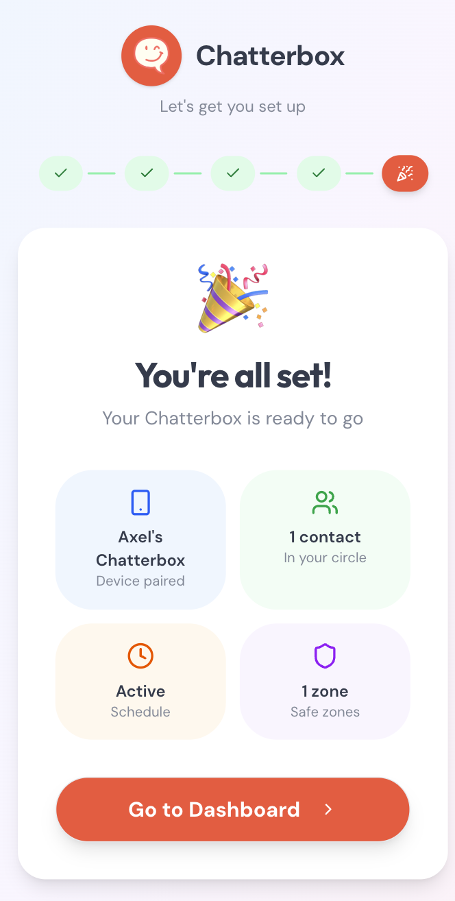 Chatterbox screen-free kids phone ready for first call